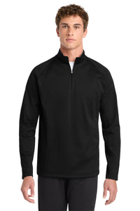 Sport-Tek Sport-Wick Fleece 1/4-Zip Pullover - Black/ Silver