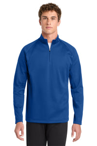 Sport-Tek Sport-Wick Fleece 1/4-Zip Pullover - True Royal/ Silver