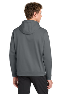 Sport-Tek Sport-Wick Fleece Hooded Pullover - Dark Smoke Grey Back