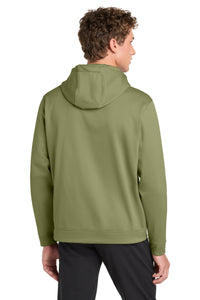 Sport-Tek Sport-Wick Fleece Hooded Pullover - Olive Drab Green Back