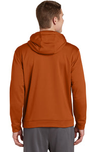 Sport-Tek Sport-Wick Fleece Hooded Pullover - Texas Orange Back