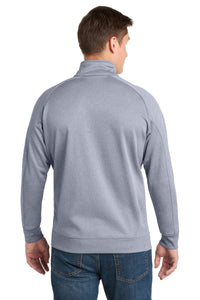 Sport-Tek Tech Fleece 1/4-Zip Pullover - Grey Heather Back