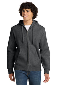 Sport-Tek Super Heavyweight Full-Zip Hooded Sweatshirt - Graphite Heather