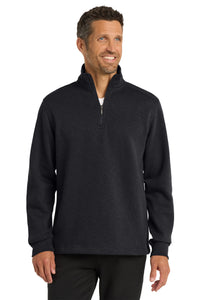 Port Authority Slub Fleece 1/4-Zip Pullover - Black