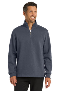Port Authority Slub Fleece 1/4-Zip Pullover - Slate Grey