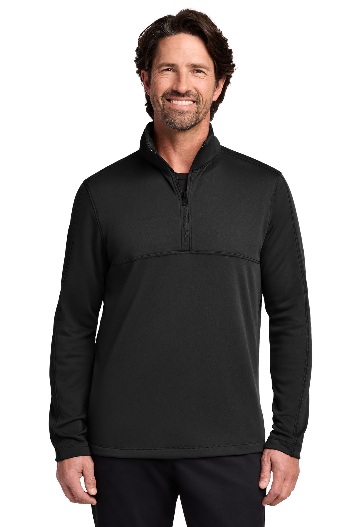 Port Authority Smooth Fleece 1/4-Zip F804 - Deep Black