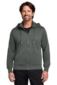 Port Authority Smooth Fleece Hooded Jacket F814 - Graphite