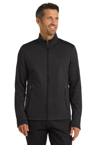 Port Authority  Collective Striated Fleece Jacket - Deep Black Heather