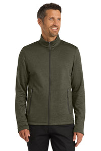Port Authority  Collective Striated Fleece Jacket - Deep Olive Heather