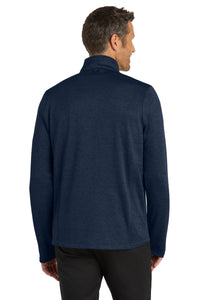 Port Authority  Collective Striated Fleece Jacket - River Blue Navy Heather Back