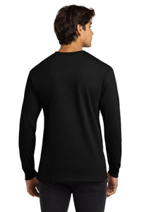 Gildan - Ultra Cotton 100% US Cotton Long Sleeve T-Shirt - Black Back
