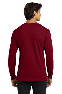Gildan - Ultra Cotton 100% US Cotton Long Sleeve T-Shirt - Cardinal Red Back