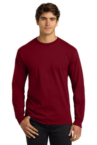 Gildan - Ultra Cotton 100% US Cotton Long Sleeve T-Shirt - Cardinal Red