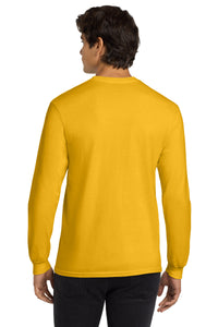 Gildan - Ultra Cotton 100% US Cotton Long Sleeve T-Shirt - Gold Back