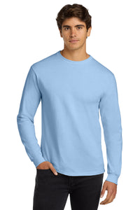 Gildan - Ultra Cotton 100% US Cotton Long Sleeve T-Shirt - Light Blue