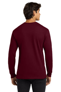 Gildan - Ultra Cotton 100% US Cotton Long Sleeve T-Shirt - Maroon Back
