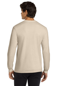 Gildan - Ultra Cotton 100% US Cotton Long Sleeve T-Shirt - Natural Back