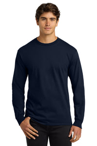 Gildan - Ultra Cotton 100% US Cotton Long Sleeve T-Shirt - Navy