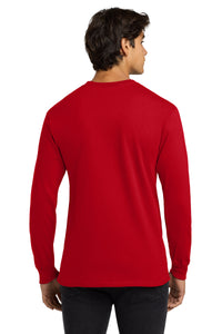 Gildan - Ultra Cotton 100% US Cotton Long Sleeve T-Shirt - Red Back