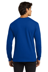 Gildan - Ultra Cotton 100% US Cotton Long Sleeve T-Shirt - Royal Back