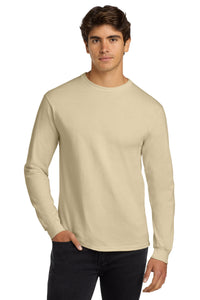 Gildan - Ultra Cotton 100% US Cotton Long Sleeve T-Shirt - Sand