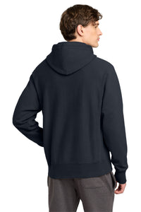 Champion  Reverse Weave  Garment-Dyed Hooded Sweatshirt - Navy Back