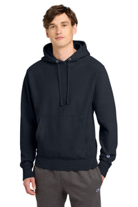Champion  Reverse Weave  Garment-Dyed Hooded Sweatshirt - Navy