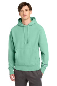 Champion  Reverse Weave  Garment-Dyed Hooded Sweatshirt - Pale Seafoam