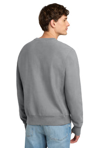 Champion  Reverse Weave  Garment-Dyed Crewneck Sweatshirt - Concrete Back