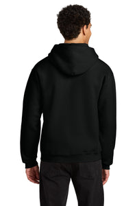 Jerzees Rugged Unisex Hooded Sweatshirt H12M - Black Ink Back
