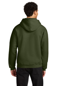 Jerzees Rugged Unisex Hooded Sweatshirt H12M - Military Green Back