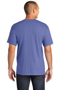 Gildan Hammer  Pocket T-Shirt - Flo Blue Back