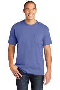 Gildan Hammer  Pocket T-Shirt - Flo Blue