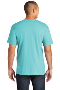 Gildan Hammer  Pocket T-Shirt - Lagoon Blue Back