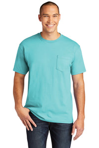Gildan Hammer  Pocket T-Shirt - Lagoon Blue