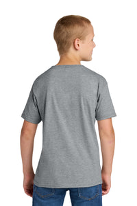Jerzees Ultimate Youth Ring Spun T-Shirt IC46B - Athletic Heather Back