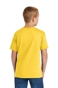 Jerzees Ultimate Youth Ring Spun T-Shirt IC46B - Island Yellow Back