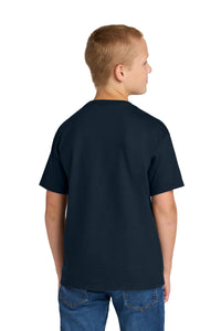 Jerzees Ultimate Youth Ring Spun T-Shirt IC46B - J. Navy Back