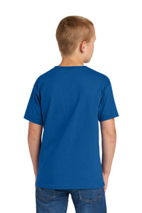 Jerzees Ultimate Youth Ring Spun T-Shirt IC46B - Royal Back