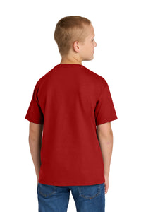 Jerzees Ultimate Youth Ring Spun T-Shirt IC46B - True Red Back