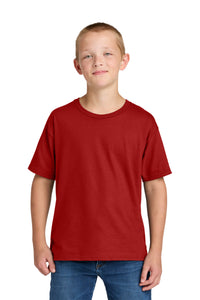 Jerzees Ultimate Youth Ring Spun T-Shirt IC46B - True Red
