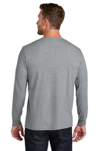 Jerzees Ultimate Unisex Ring Spun Long Sleeve T-Shirt IC46L - Athletic Heather Back