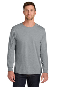 Jerzees Ultimate Unisex Ring Spun Long Sleeve T-Shirt IC46L - Athletic Heather