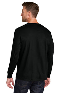 Jerzees Ultimate Unisex Ring Spun Long Sleeve T-Shirt IC46L - Black Ink Back