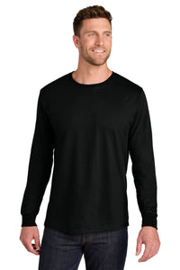 Jerzees Ultimate Unisex Ring Spun Long Sleeve T-Shirt IC46L - Black Ink