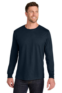 Jerzees Ultimate Unisex Ring Spun Long Sleeve T-Shirt IC46L - J. Navy