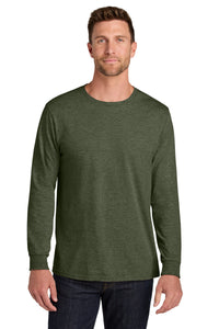 Jerzees Ultimate Unisex Ring Spun Long Sleeve T-Shirt IC46L - Military Green Heather