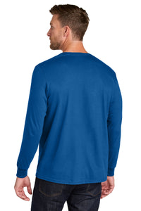 Jerzees Ultimate Unisex Ring Spun Long Sleeve T-Shirt IC46L - Royal Back