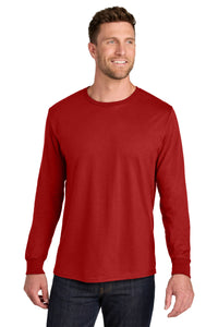 Jerzees Ultimate Unisex Ring Spun Long Sleeve T-Shirt IC46L - True Red