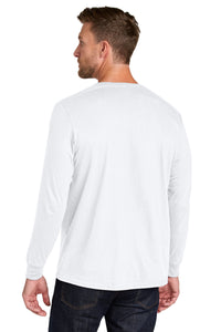 Jerzees Ultimate Unisex Ring Spun Long Sleeve T-Shirt IC46L - White Back